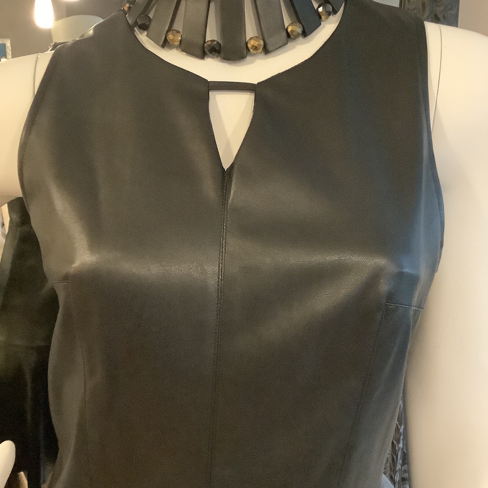 Vegan leather dress - Picture 2 of 4
